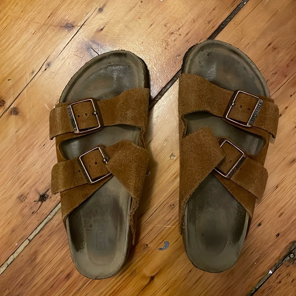 Birkenstock Arizona sandal, suede